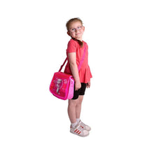 Load image into Gallery viewer, Doodle Talking Angela Kids Messenger Shoulder Extending Strap Bag, Pink