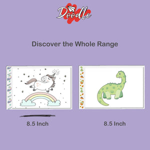 Doodle A4 Ultra-Thin Portable LED Tracing Pad with USB Cable, Dinosaur or Unicorn