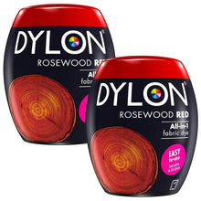 Load image into Gallery viewer, DYLON Washing Machine Fabric Dye Pod, Rosewood Red, 2 Packs of 350g