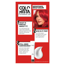 Load image into Gallery viewer, L&#39;Oreal Paris Colorista Hair Colour 8.26 Bright Red Permanent Gel Hair Dye