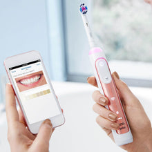 Load image into Gallery viewer, Oral-B Genius 8000 Electric Toothbrush with Heads &amp; Travel Case, Rose Gold