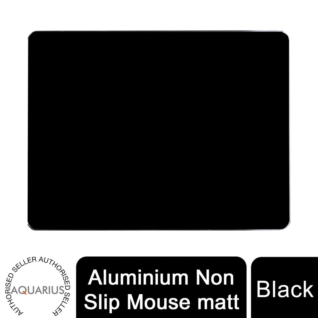 Aquarius Aluminium Non Slip Mouse Mat - Black