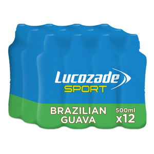 12 Pack of Lucozade Sport Brazilian Guava Sports Drink, 500ml