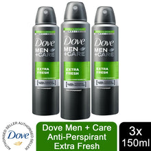 Load image into Gallery viewer, 3pk of 150ml Dove Men+Care 48H Powerful Protection Anti-Perspirant