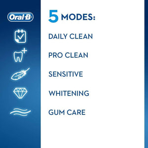 Oral-B Genius 8000 Electric Toothbrush with RepalcementHeads & Tavel Case, Black