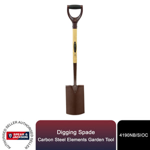 Spear & Jackson Digging Spade, Carbon Steel, Elements Garden Tool