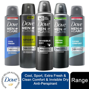 3pk of 150ml Dove Men+Care 48H Powerful Protection Anti-Perspirant