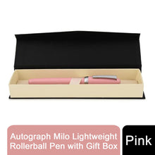 Load image into Gallery viewer, Autograph Milo Lightweight Rollerball Pen with Gift Box, Pink