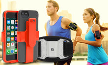 Load image into Gallery viewer, Griffin Red/Green FastClip Armband and Clip for iPhone 5/5s