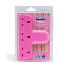 Load image into Gallery viewer, Status 3 Way Cable Free Socket Adapter 1 Pack - Pink