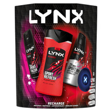 Load image into Gallery viewer, Lynx Recharge Sport Fresh 3pcs Gift Set For Men with Wireless Charging Pad