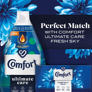 3 Pack Comfort Tumble Dryer Sheets, Fresh Sky, 20 wash