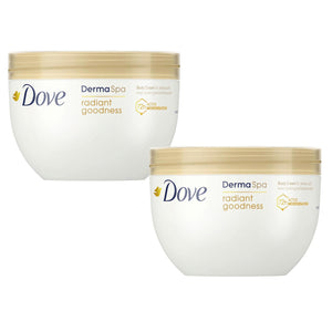 2pk of 300ml Dove DermaSpa Goodness 3 with Omega Oil Body Cream for Dry Skin