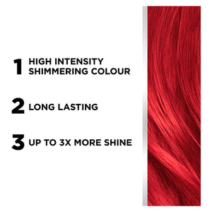 L'Oreal Paris Colorista Hair Colour 8.26 Bright Red Permanent Gel Hair Dye