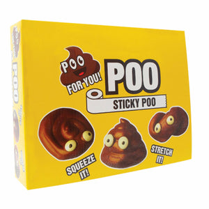 KandyToys Sticky Stretch Poo Stress Ball Squishy Kids Party Bag Filler Prank Toy