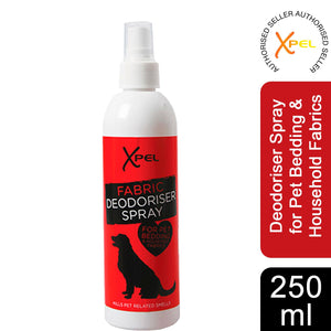 Xpel Fabric Pet Deodoriser Spray for Pet Bedding & Household Fabrics , 250ml