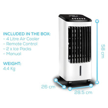 Load image into Gallery viewer, Haven 4 Liter Portable Air Cooler, Mains Powered with Remote Control