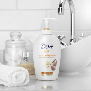 3x of 250ml Dove Shea Butter&Warm Vanilla Caring Hand Wash for Moisturised Hands