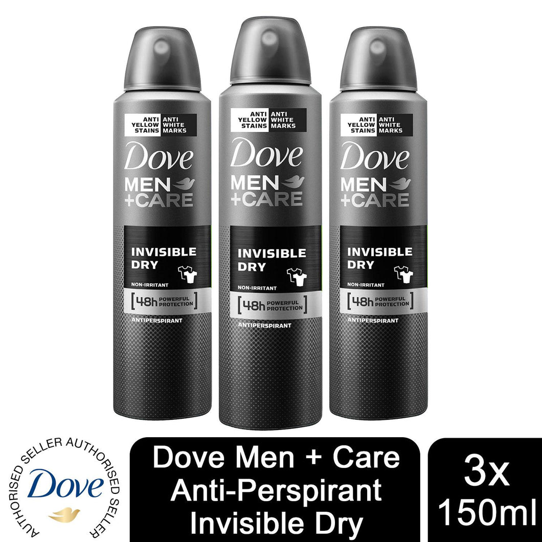 3pk of 150ml Dove Men+Care 48H Powerful Protection Anti-Perspirant