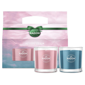 Radox Restore & Calm Candle Collection 2-Piece Gift Set for Her