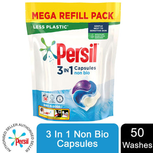 Laundry Bundle 2x50W Persil Non-Bio Capsules & 2x58W Comfort Fabric Conditioner