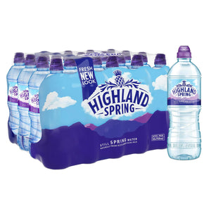 20x750ml Highland Spring Still Sportscap Water Bottle, Fully Recyclable