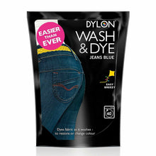 Load image into Gallery viewer, DYLON Wash &amp; Dye Fabric Dye, Jeans Blue, 2 Packs of 350g