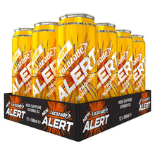 Load image into Gallery viewer, 12 Pk of 500ml Lucozade Energy Alert Tropical Fat Free Energy Drink