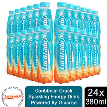 Load image into Gallery viewer, Lucozade Energy Caribbean Crush Sparkling Drink Powered By Glucose, 24x380ml