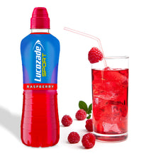 Load image into Gallery viewer, Lucozade Sport Raspberry Isotonic Body Fuel Drink 500ml, 12 Pack