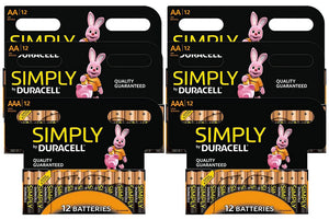 Duracell Simply AA or AAA Multipurpose Batteries