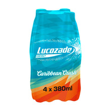 Load image into Gallery viewer, Lucozade Energy Caribbean Crush Sparkling Drink Powered By Glucose, 24x380ml