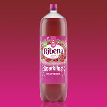 Load image into Gallery viewer, 8pk of 2Litre Ribena Raspberry Rich in Vitamin C Sparkling Energy Drink