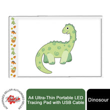 Load image into Gallery viewer, Doodle A4 Ultra-Thin Portable LED Tracing Pad with USB Cable, Dinosaur or Unicorn