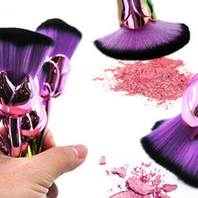 Load image into Gallery viewer, 6pc Beauty and the Beast-Inspired Rose Makeup Brushes with Glossy Handles