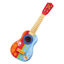 Load image into Gallery viewer, Sevi Bright Multi-coloured Children&#39;s Six Strings Wooden Toy Guitar with Pick