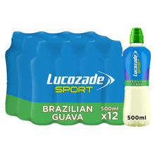 Load image into Gallery viewer, 12 Pack of Lucozade Sport Brazilian Guava Sports Drink, 500ml