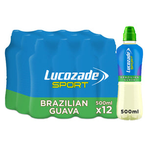 12 Pack of Lucozade Sport Brazilian Guava Sports Drink, 500ml