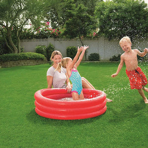 Bestway Fast Set 3 Ring Round Plastic Paddling Pool for Kids