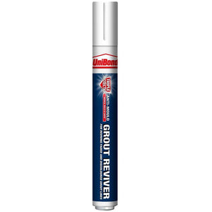 Unibond Easy to Use Triple Protection Anti-Mould Grout Reviver Pen 7ml, 2 Pack