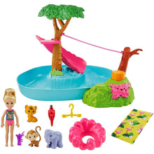 Load image into Gallery viewer, Barbie Chelsea The Lost Birthday Pool Playset with Doll and Accessories