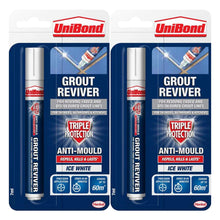 Load image into Gallery viewer, Unibond Easy to Use Triple Protection Anti-Mould Grout Reviver Pen 7ml, 2 Pack