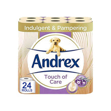 Load image into Gallery viewer, Andrex Toilet Roll Touch of Care with Shea Butter 2 Ply Toilet Paper, 72 Rolls