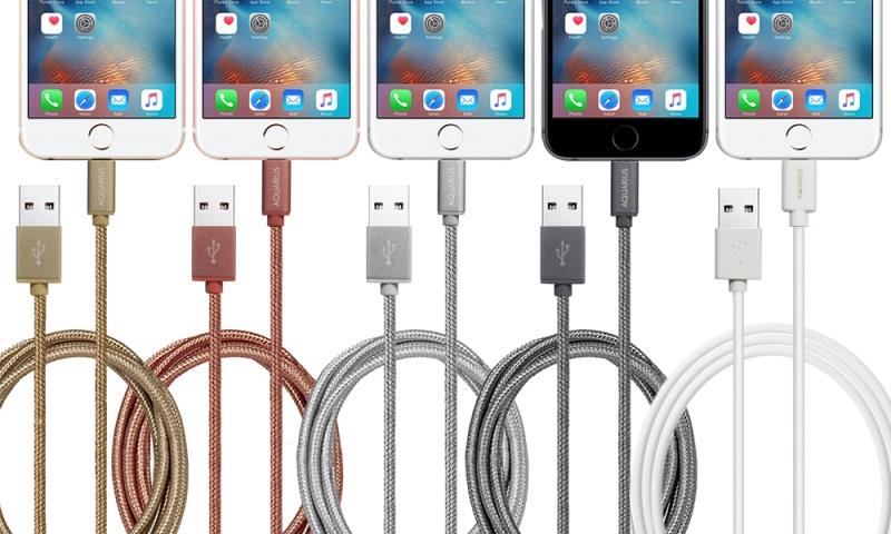 MFI USB Data Cable for iPhone 6/6-Plus/5G/5S/5C - Rose Gold