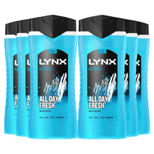 Load image into Gallery viewer, 6x Lynx 12H Refreshing Ice Chill All Day Fresh with Icy Menthol Shower Gel,500ml