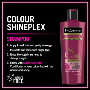 1 of Each 400ml Tresemme Pro Collection Colour Shineplex Sulphate Free Shmp&Cond