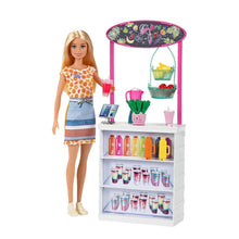 Load image into Gallery viewer, Barbie Smoothie Bar Playset with Blonde Barbie Doll