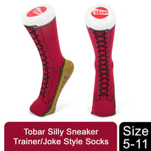 Load image into Gallery viewer, Tobar Silly Sneaker Trainer/Joke Style Socks Size 5-11, BOOT SOCKS