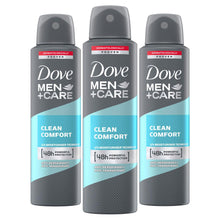 Load image into Gallery viewer, 3pk of 150ml Dove Men+Care 48H Powerful Protection Anti-Perspirant