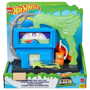 Hot Wheels Downtown Toxic Fuel Stop Playset